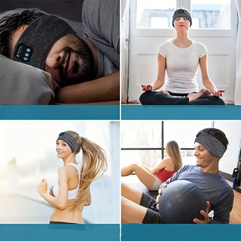 Bandeau Sommeil & Sport avec Écouteurs Bluetooth