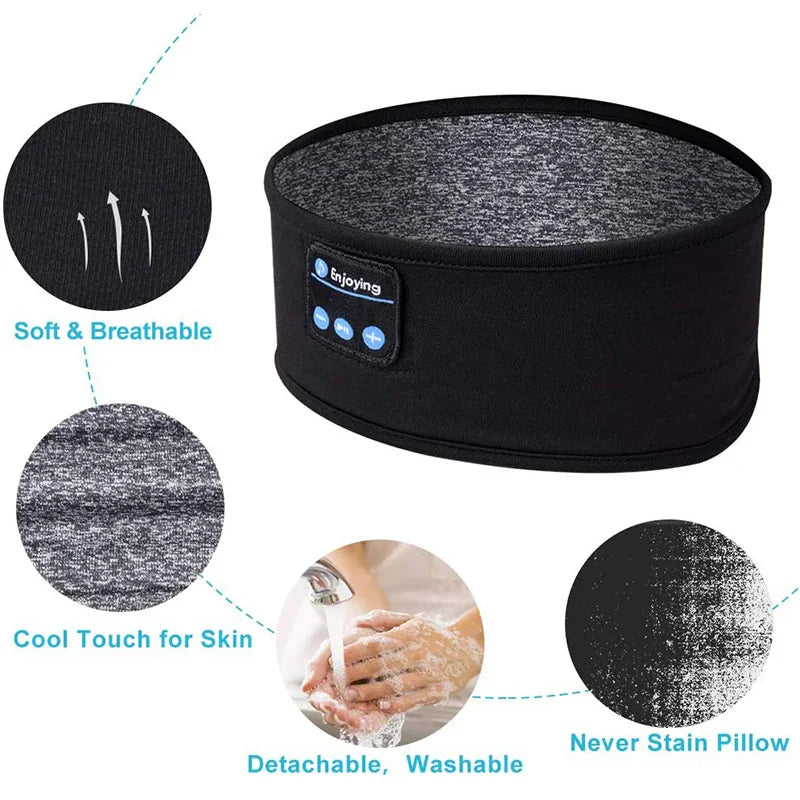 Bandeau Sommeil & Sport avec Écouteurs Bluetooth